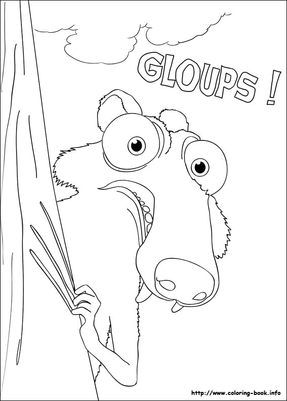 Ice Age coloring picture